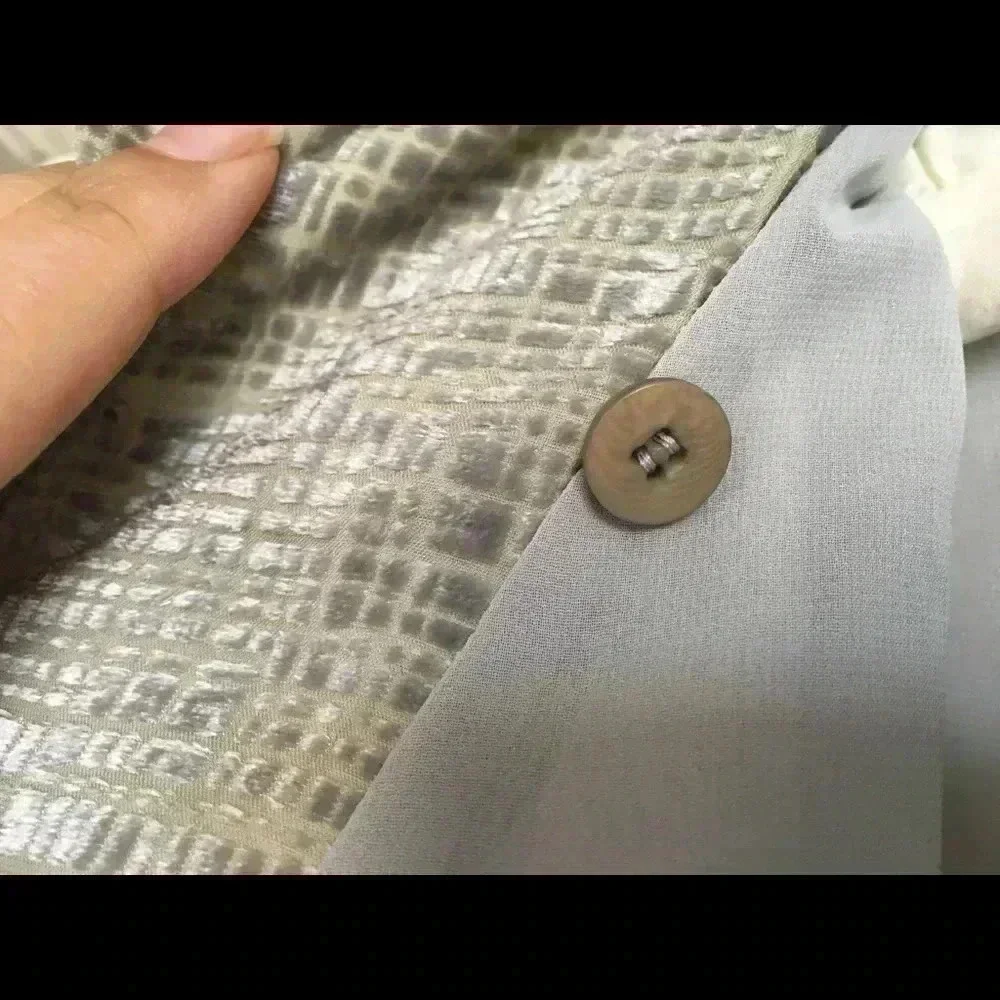Giorgio Armani 3/4-Sleeve Textured  Jacket 14 - Picture 5 of 6